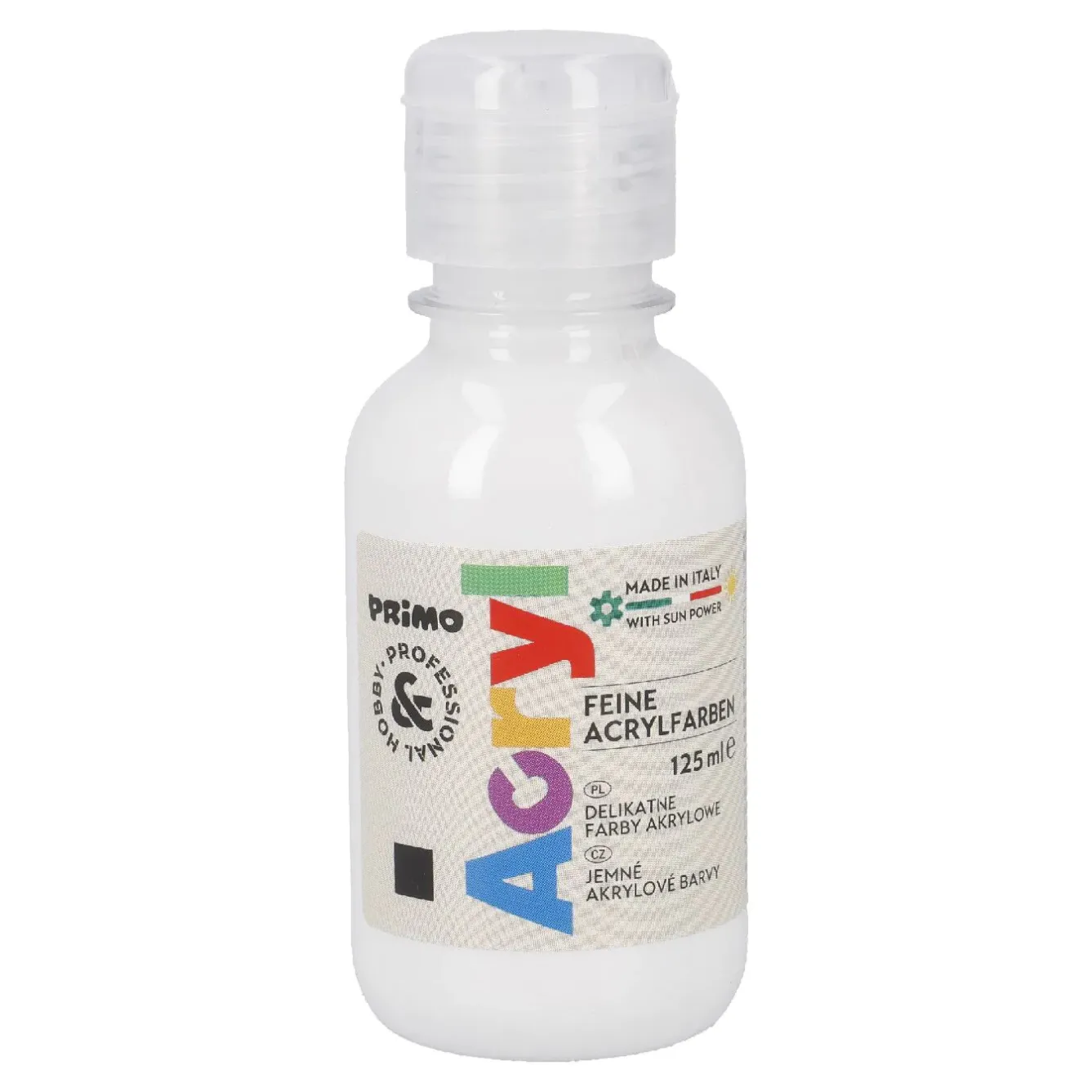 Discount Acrylfarbe, Weiß, 125 Ml Malereibedarf