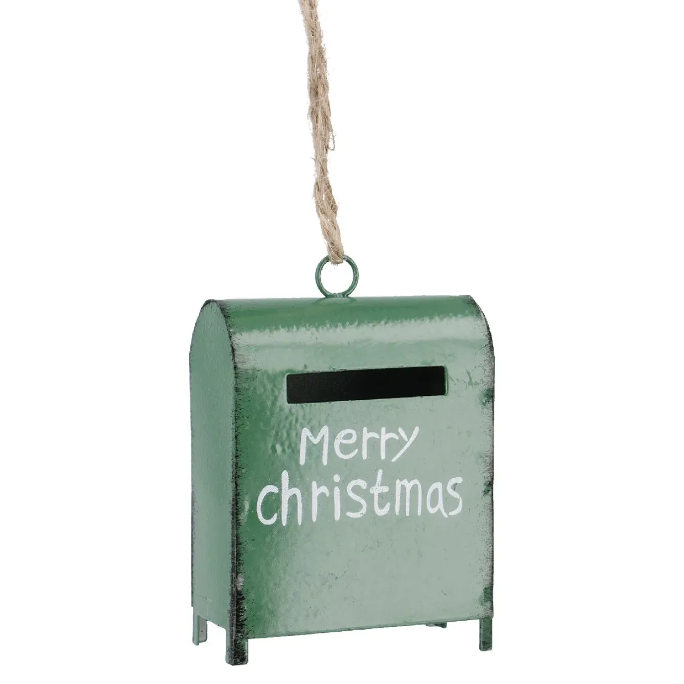 Anhänger Briefkasten, Grün, 4.5 X 6 Cm Weihnachtstraditionen|Weihnachtsbaumschmuck