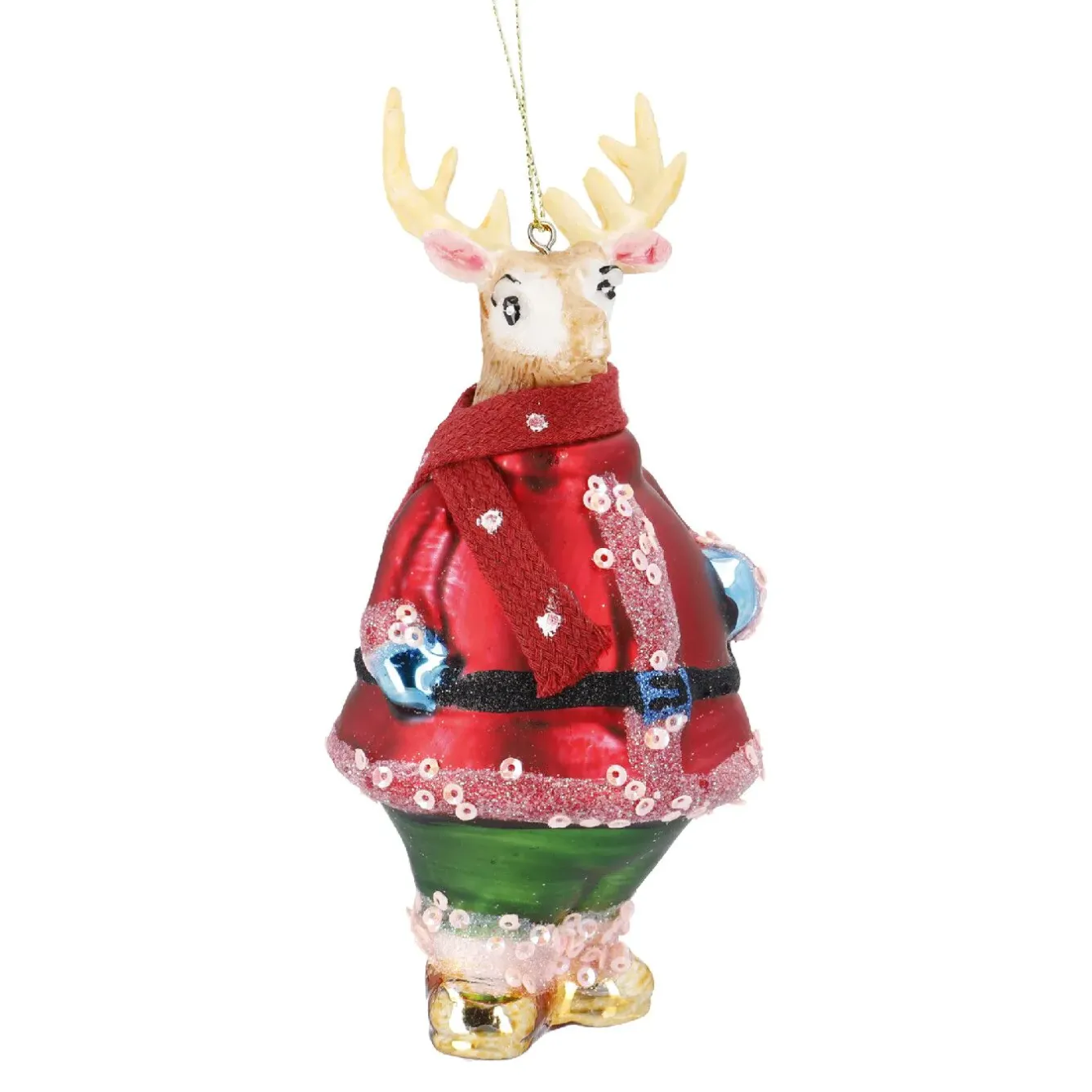 Best Anhänger Fancy, Edel, Hirsch/Bauch, 14 Cm Weihnachtsbaumschmuck|Weihnachten