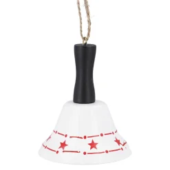 Discount Anhänger Glöckchen, Weiß, 6.5 X 7.5 Cm Weihnachtsbaumschmuck|Weihnachten