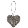 Online Anhänger Perlen, Herz/silber, 5.5 Cm Weihnachtsbaumschmuck