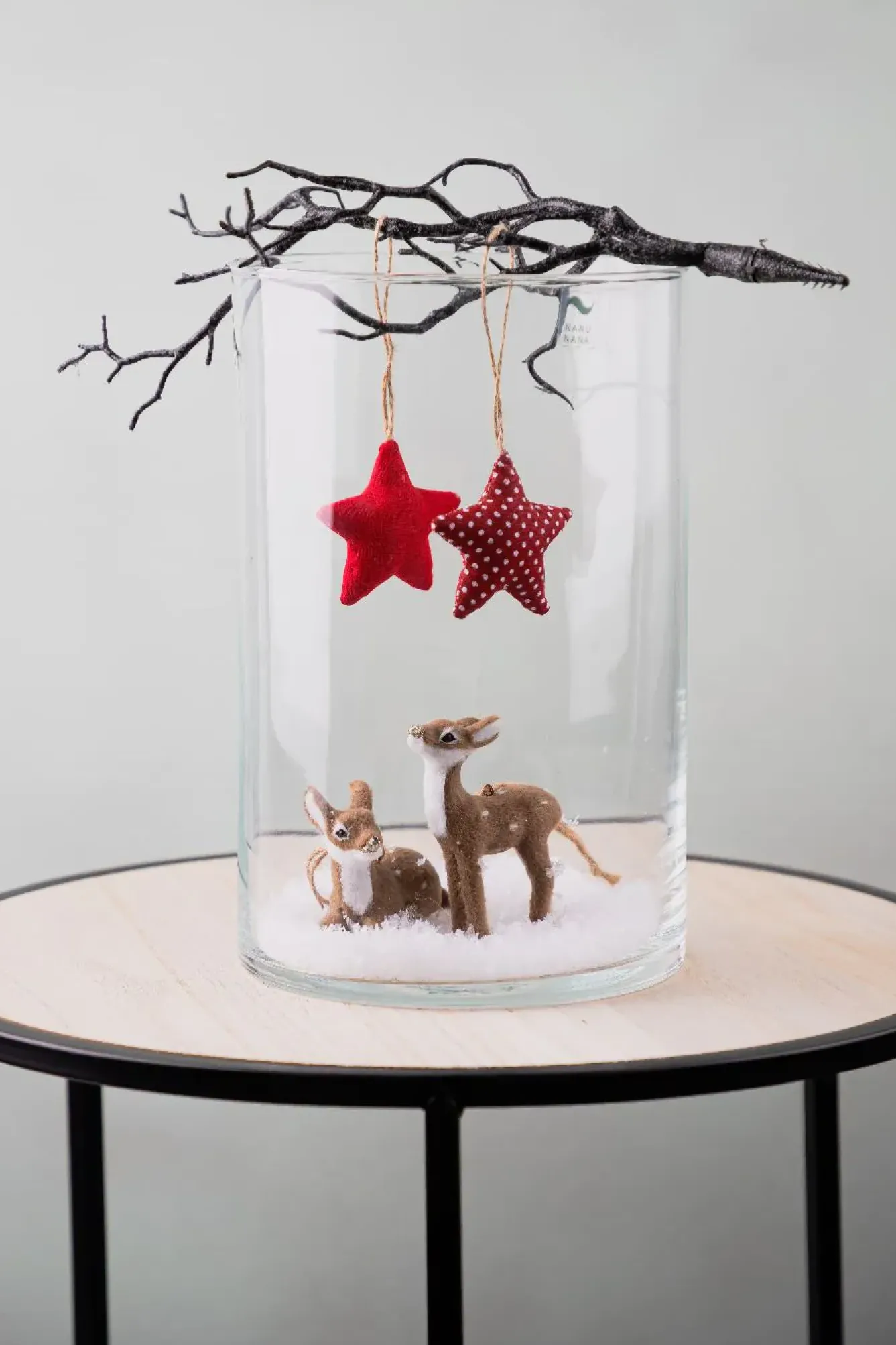 Hot Anhänger Rehkitz, Dunkelbraun, Liegend, 6 Cm Adventskränze & Zubehör|Weihnachtsdeko