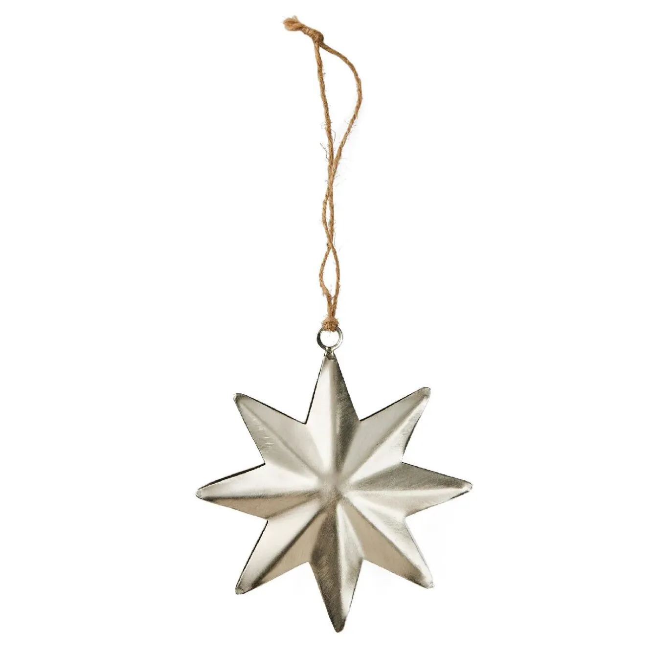Outlet Anhänger Stern, Silber, 10.5 Cm Deko-Anhänger|Weihnachtsbaumschmuck