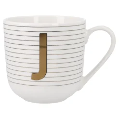 Becher Buchstabe/Streifen, J, 450 Ml Küche|Weihnachtsbecher