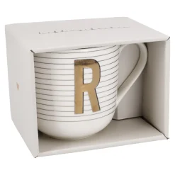 Sale Becher Buchstabe/Streifen, R, 450 Ml Küche|Weihnachtsbecher