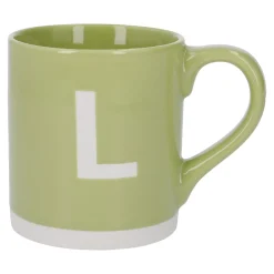 Clearance Becher Buchstabe/Uni, L/grün, 440 Ml Küche
