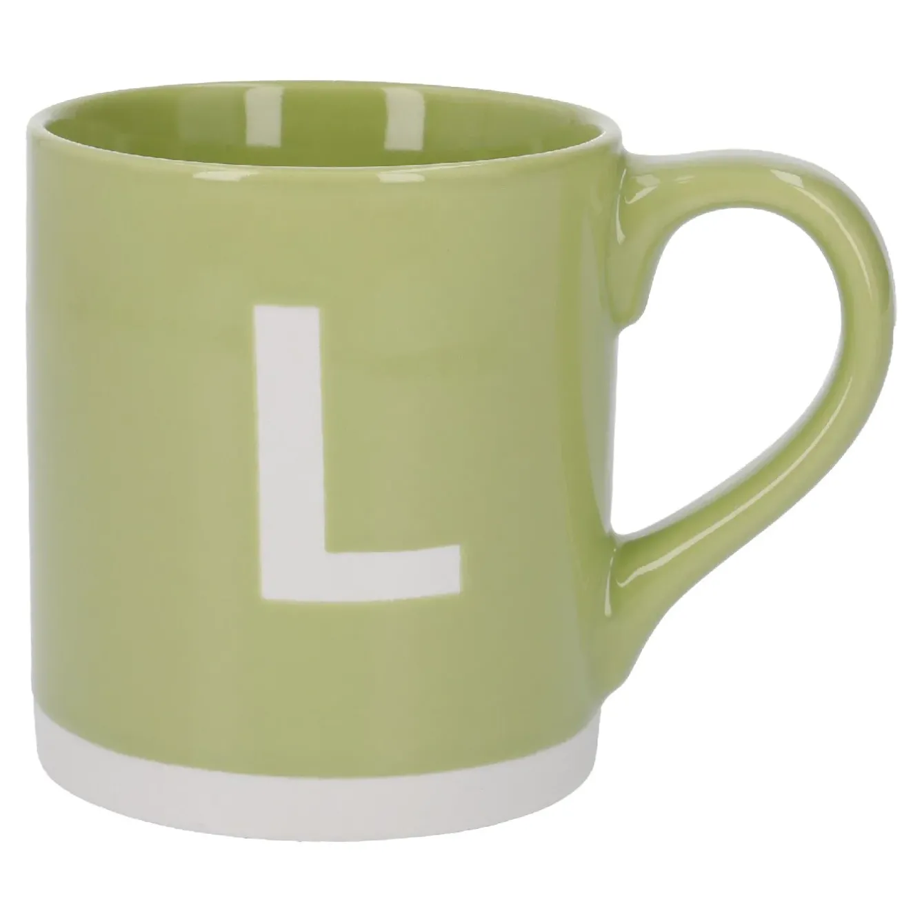 Clearance Becher Buchstabe/Uni, L/grün, 440 Ml Küche