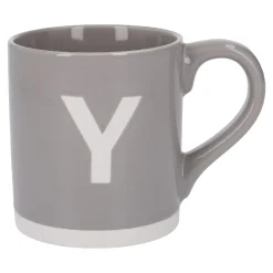 Sale Becher Buchstabe/Uni, Y/grau, 440 Ml Küche