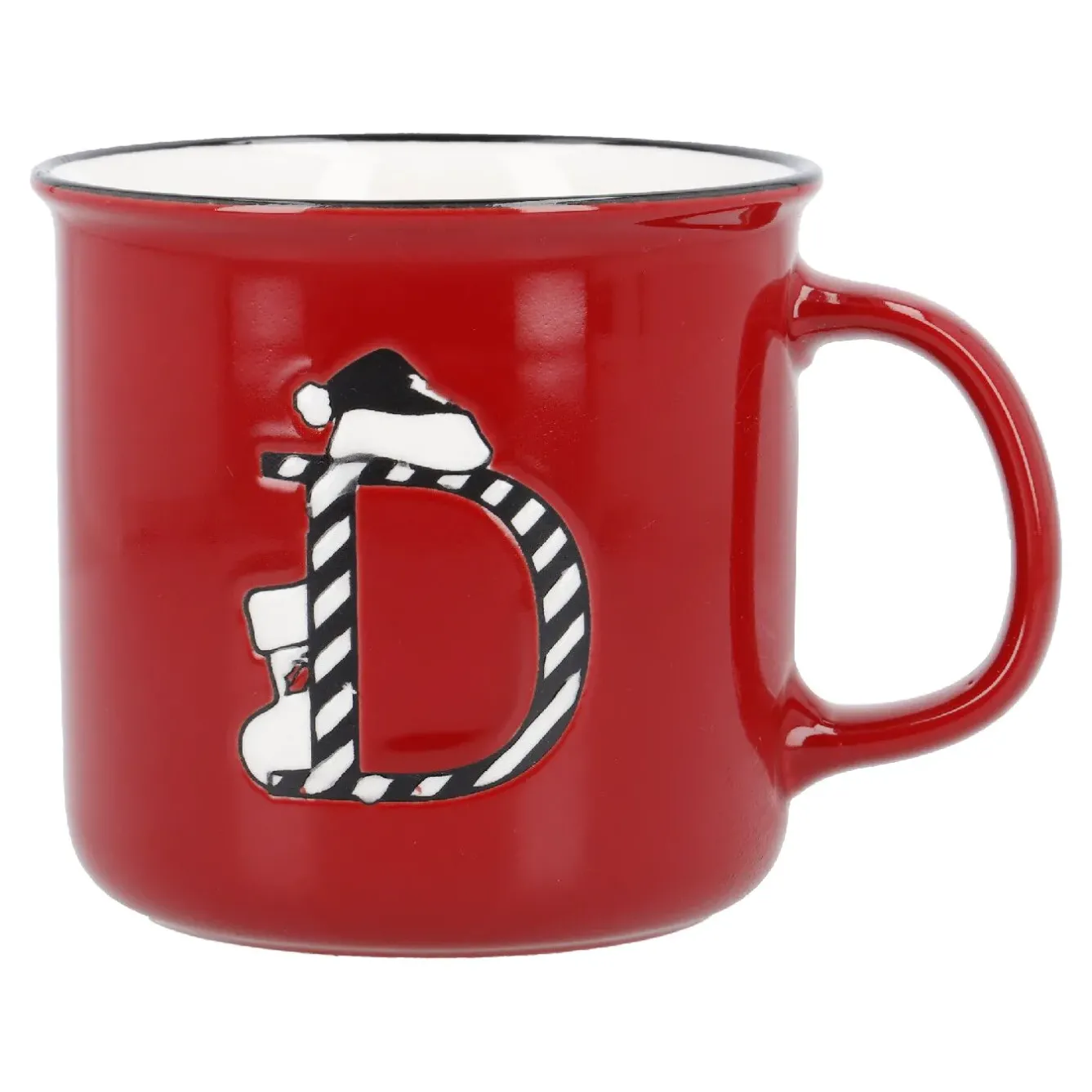 Outlet Becher Buchstabe/Weihnachten, D/Streifen, 540 Ml Küche|Weihnachtsbecher