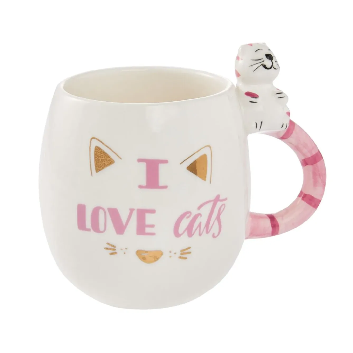 Becher I Love Cats, 450 Ml Tierfreunde|Küche