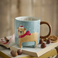 Hot Becher Xmas/Tierfuß, Hund, 480 Ml Küche|Weihnachtsbecher