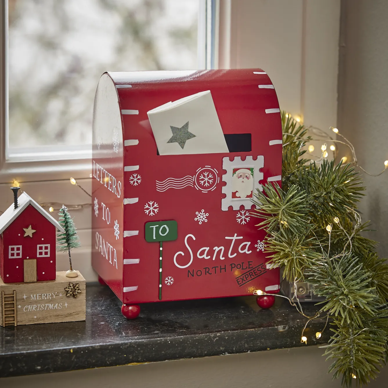Hot Briefkasten Weihnachten, Rot, 13 X 19 Cm Deko-Objekte|Weihnachtstraditionen