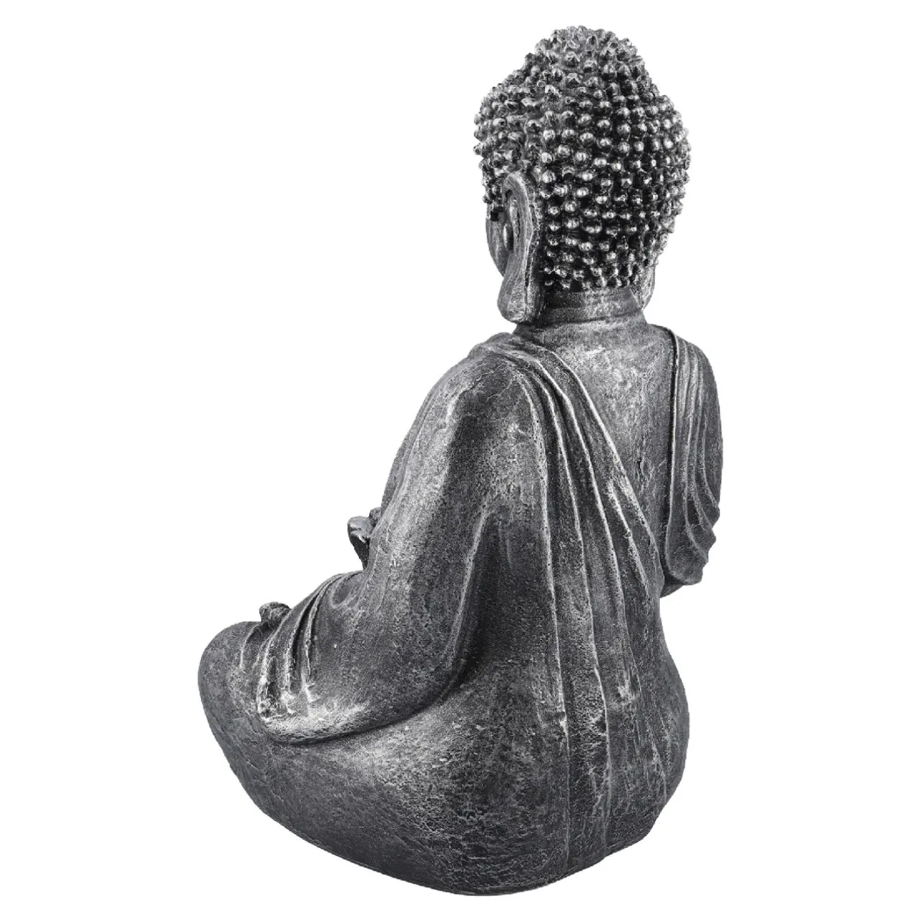 Sale Buddha Blüte, Silber-grau, 40 Cm Geschenkideen|Figuren