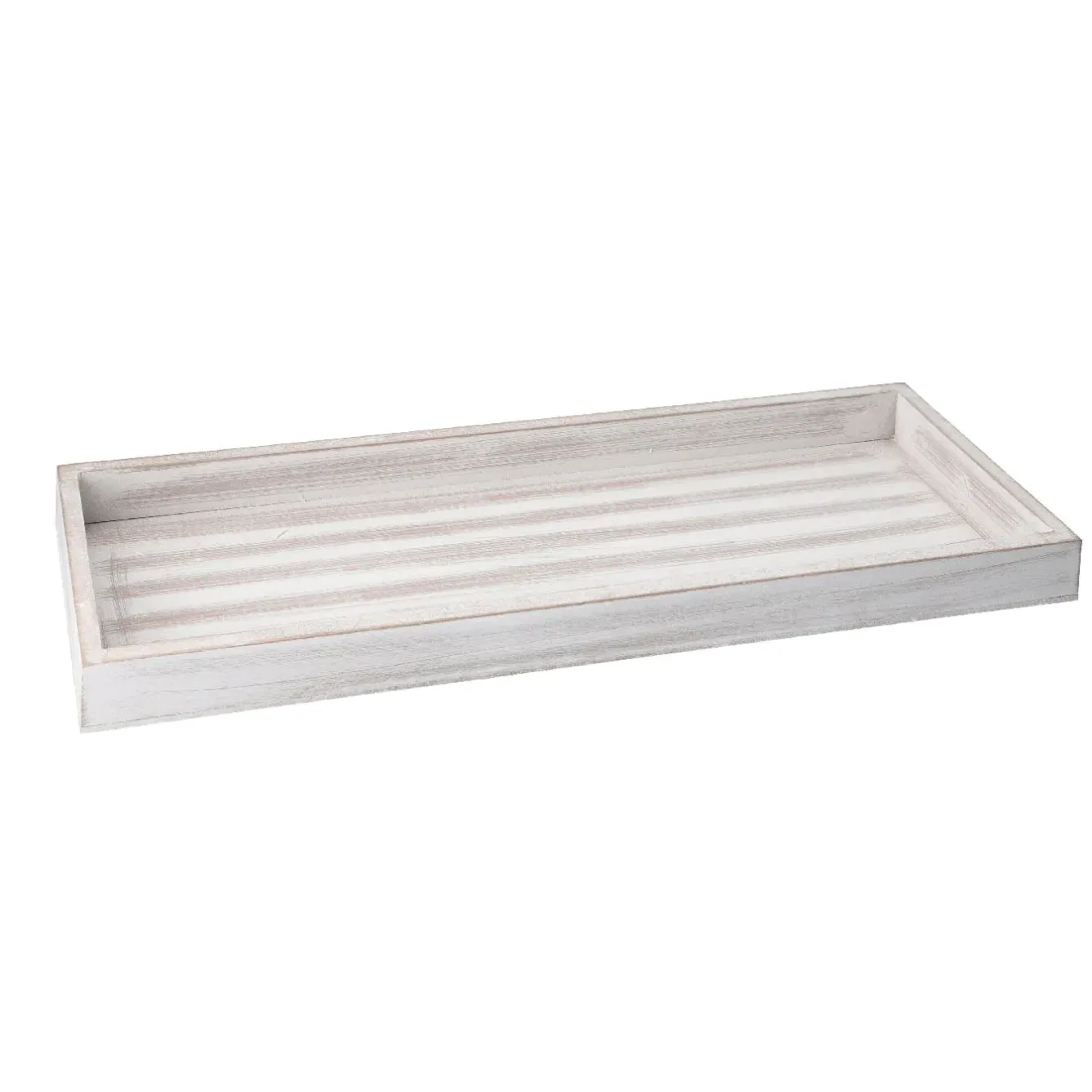 New Dekoschale Rustikal, Hellgrau, 40 X 14 Cm Tischdeko|Schalen & Tabletts