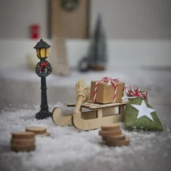 Deko-Set Für Wichteltür, Schlitten Deko-Objekte|Weihnachtstraditionen