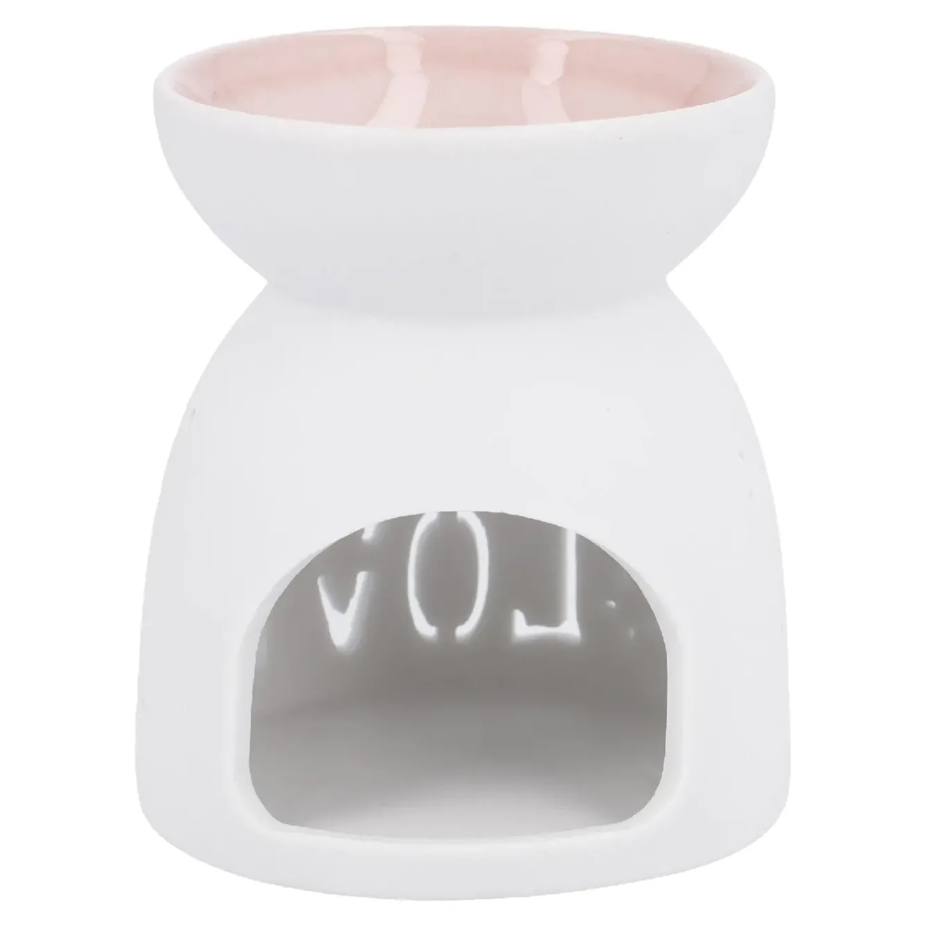 New Duftlampe Motiv, Love/weiß/rosa, 9.5 Cm Geschenkideen|Raumdüfte