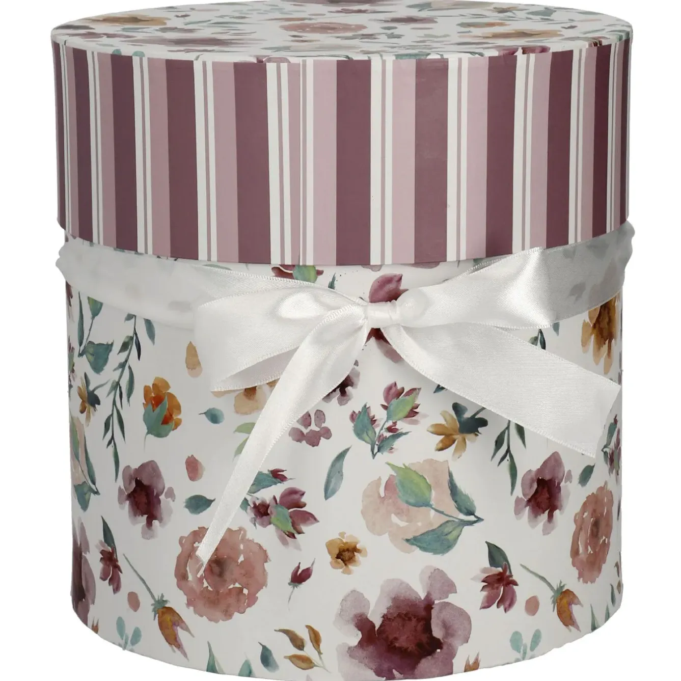 Best 5er Set Geschenkkarton Floral/rund, Lila Hochzeitsgeschenke|Geschenkverpackung