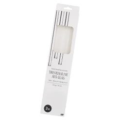 Clearance 3er Set Glas-Strohhalme, 30 Cm Küche