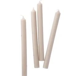 Discount 4er Set Stabkerze Rustik, Sand, 25 Cm Tischdeko Hochzeit|Hochzeitsdeko