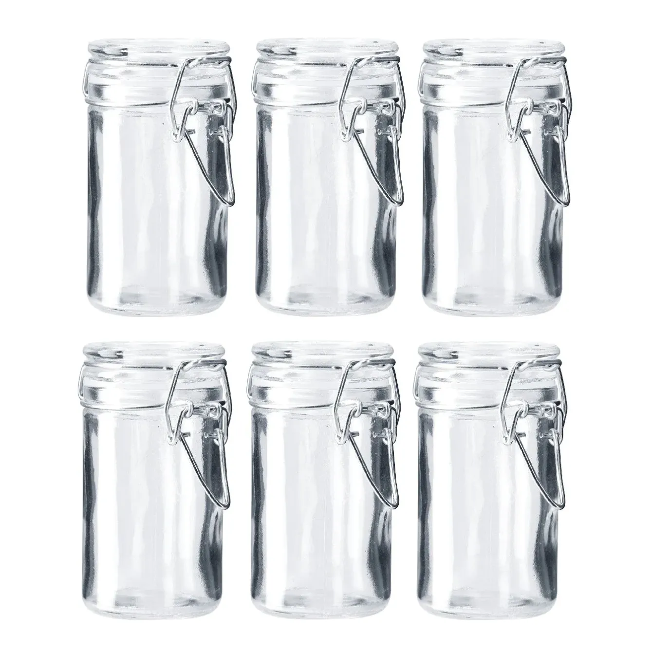 Best 6er Set Vorratsglas Mit Bügelverschluss, 75 Ml Für Die Kleinen Hochzeitsgäste|Gastgeschenke