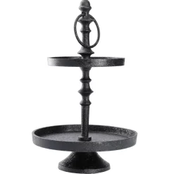Etagere Shiva, 2 Teller, Schwarz, 32 Cm Geschenkideen|Etageren