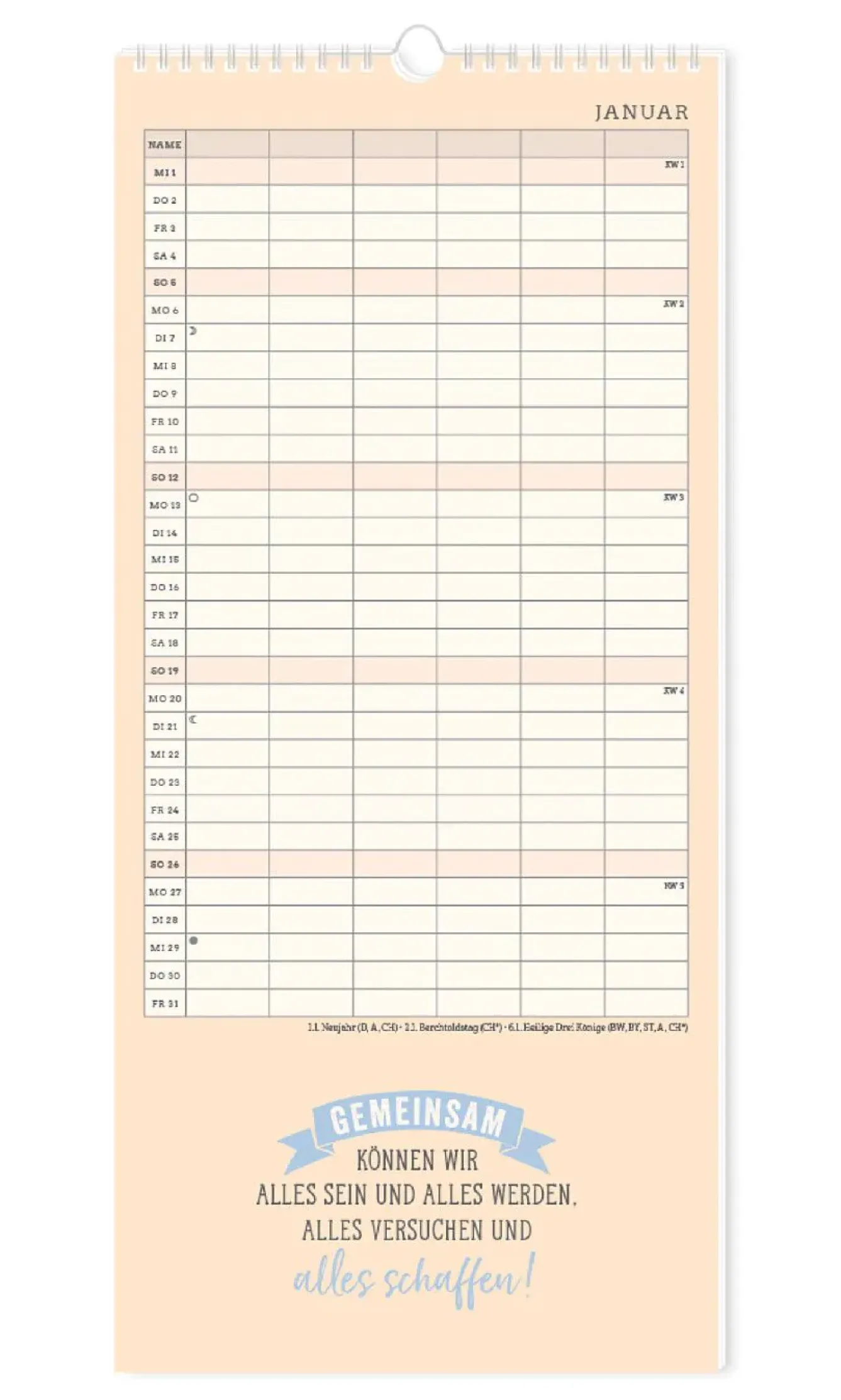 Discount Familienplaner 2025, Petrol Kalender & Planer