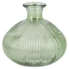 Best Flaschenvase Kugel, Rillen/grün, 14 X 13 Cm Tischdeko|Vasen & Kunstblumen