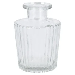 Online Flaschenvase Relief, Rille, Klar, 10 Cm Tischdeko Hochzeit|Vasen & Kunstblumen