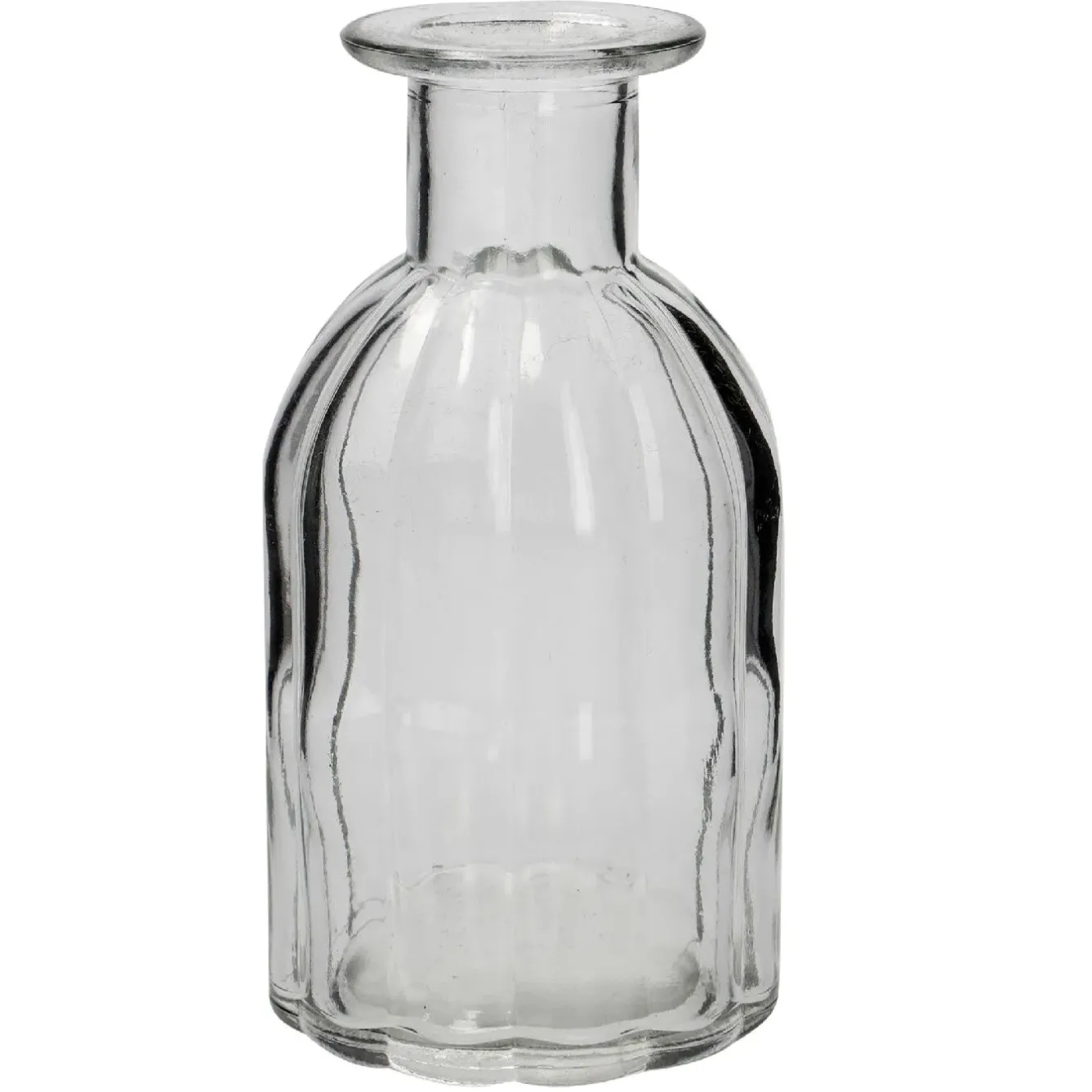 Online Flaschen-Vase Rillen, Breit, 7.5 X 14 Cm Hochzeitsdeko|Vasen & Kunstblumen