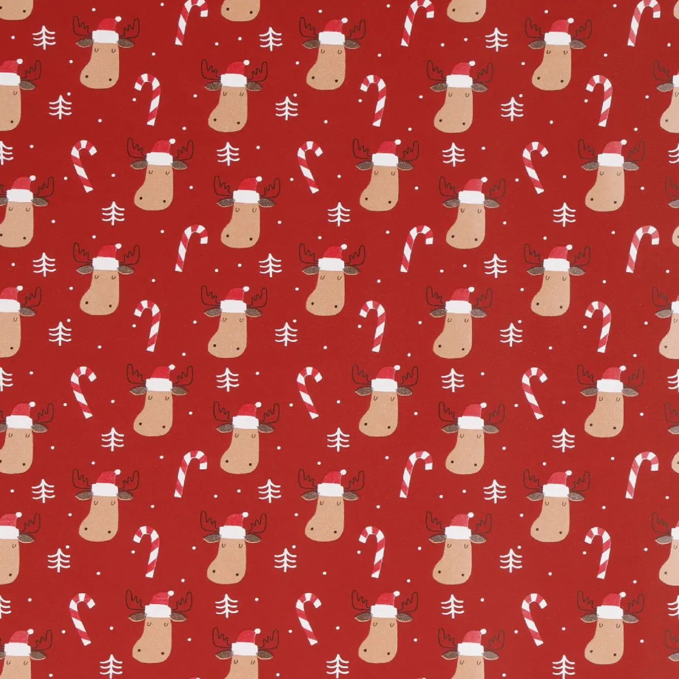 Clearance Geschenkpapier Mix, Elch/rot, 2 M Geschenkverpackungen|Weihnachten