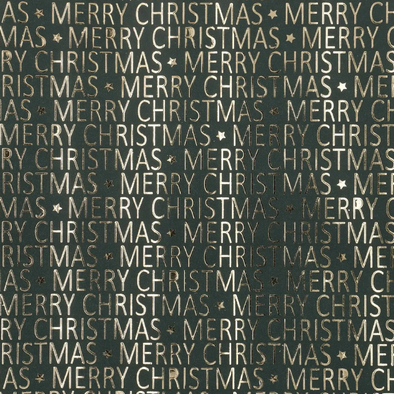 Discount Geschenkpapier Prägung/Schrift, Dunkelgrün/gold, 2 M Geschenkverpackungen|Weihnachten