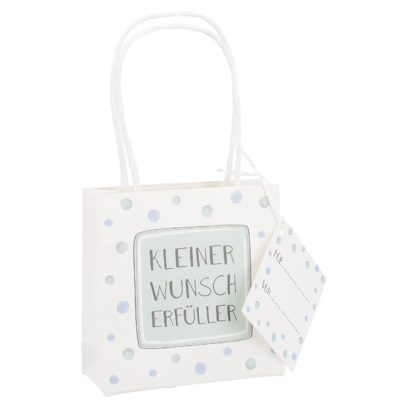 Geschenktüte Spruch, Wunscherfüller, 10 X 10 Cm Geschenkverpackung|Geschenkverpackungen