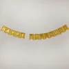 Sale Girlande Happy Birthday, Holo/gold, 4 Meter Geburtstag