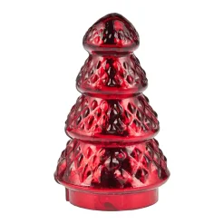 New Glas-Tanne Antik, Raute/rot, 6 X 9 Cm Weihnachtsdeko