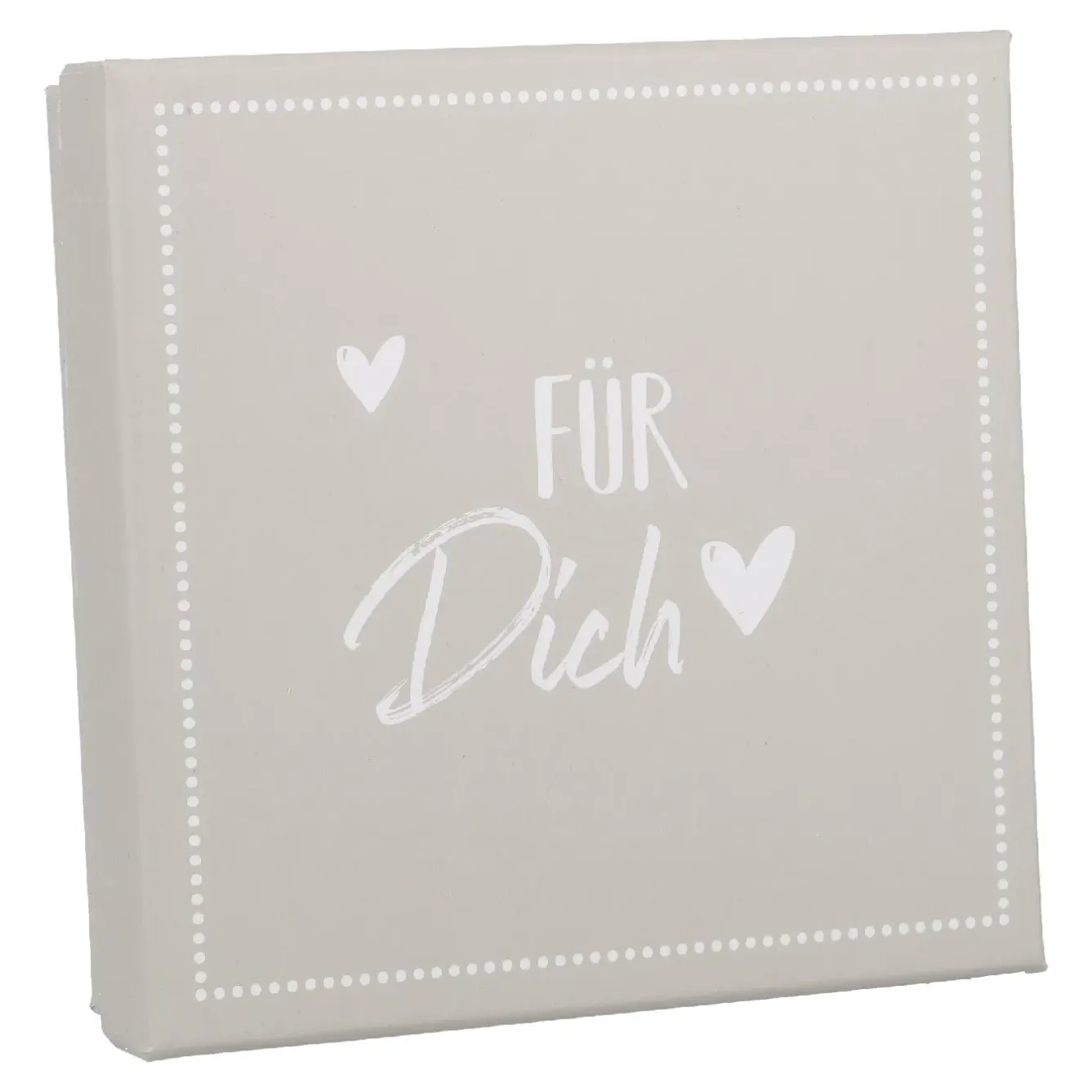 Outlet Gutscheinbox Für Dich/grau, 11 X 11 Cm Organisation