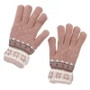 Online Handschuhe Schneeflocke, Rosa Fashion