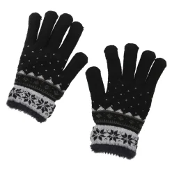 Sale Handschuhe Schneeflocke, Schwarz Fashion