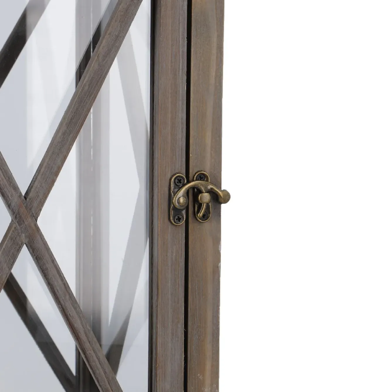 Discount Holz-Laterne Medan, Braun-gewischt, 57.5 Cm Standesamt- Und Traudeko|Raumdeko Hochzeit