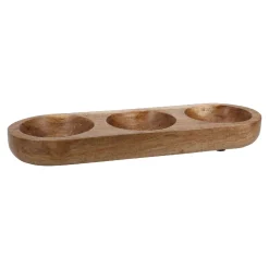 Outlet Holzschale Mit 3 Löffeln, Natur Küche