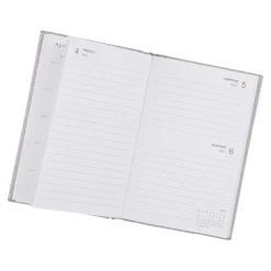 Outlet Kalender Textil, A6, Hellgrau Kalender & Planer