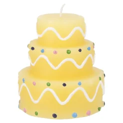 Clearance Kerze Geburtstag, Tortenform, Gelb, 6 X 7 Cm Geburtstag|Kerzen & Kerzenständer