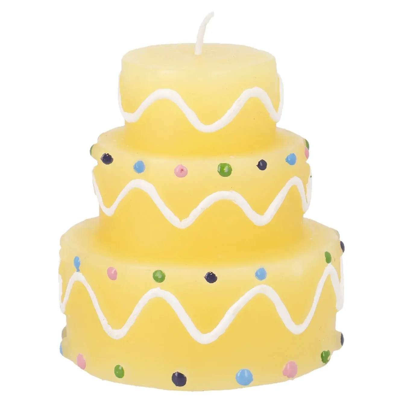 Clearance Kerze Geburtstag, Tortenform, Gelb, 6 X 7 Cm Geburtstag|Kerzen & Kerzenständer
