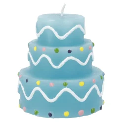 Clearance Kerze Geburtstag, Tortenform, Hellblau, 6 X 7 Cm Geburtstag|Kerzen & Kerzenständer