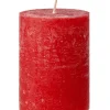 Kerze Rustik, Lara, Rot, 9 Cm Kerzen & Kerzenständer|Weihnachtskerzen