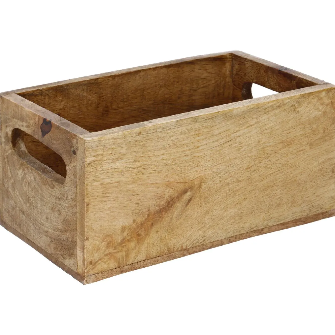 Discount Kiste Mit Griff, Mangoholz, 21 X 12 Cm Organisation