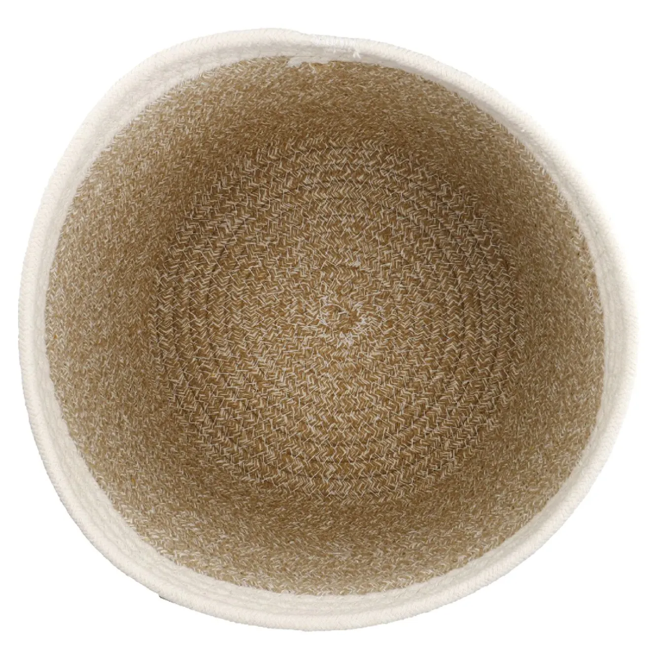Outlet Korb Hoch, Rund/natur-weiß, 26 X 25.5 Cm Organisation