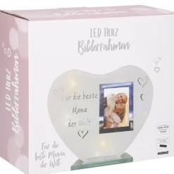 Outlet LED-Bilderrahmen Herz, Mama Bilderrahmen