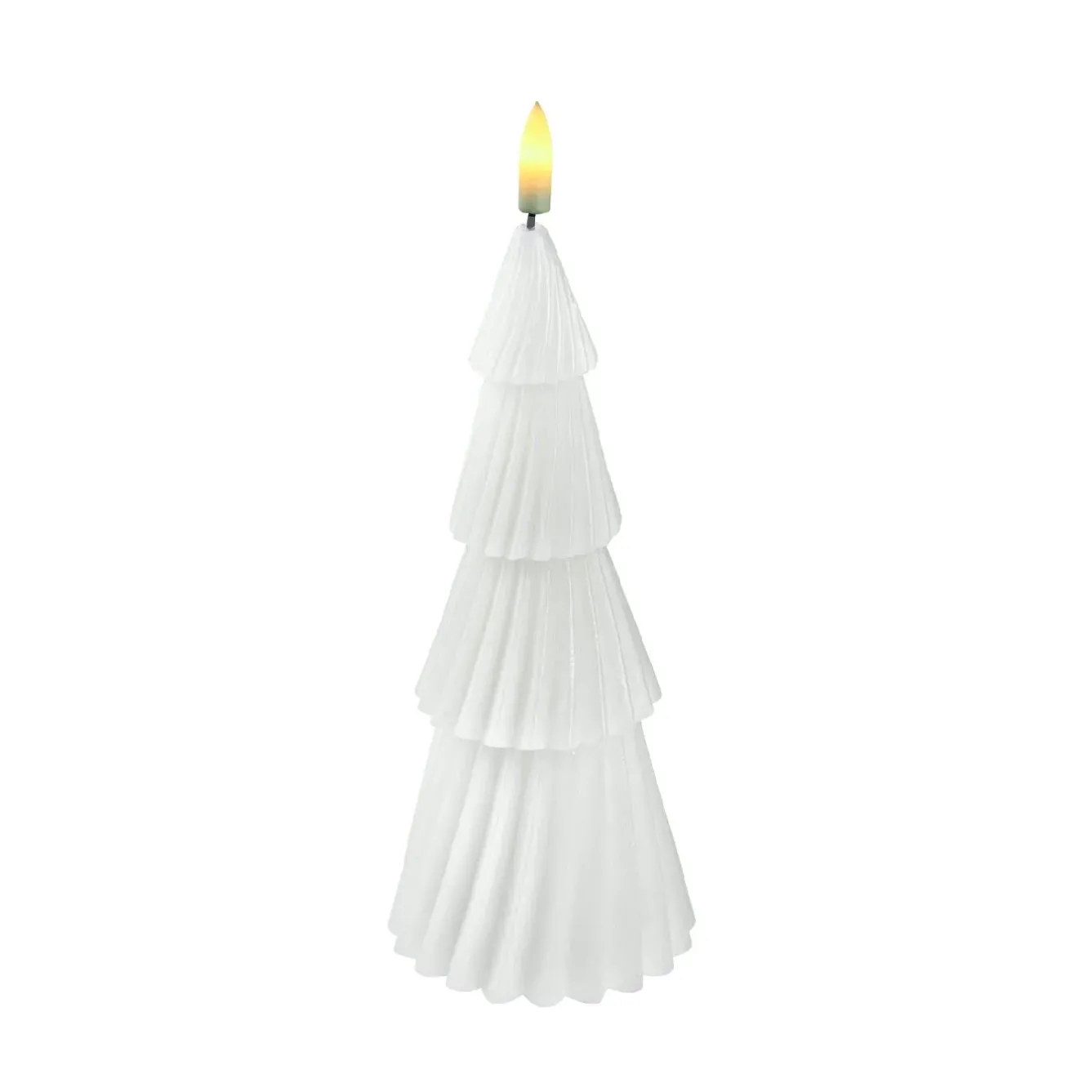 Outlet LED-Kerze Tanne, Weiß, 18.5 Cm Lichterwelt|Kerzen & Kerzenständer