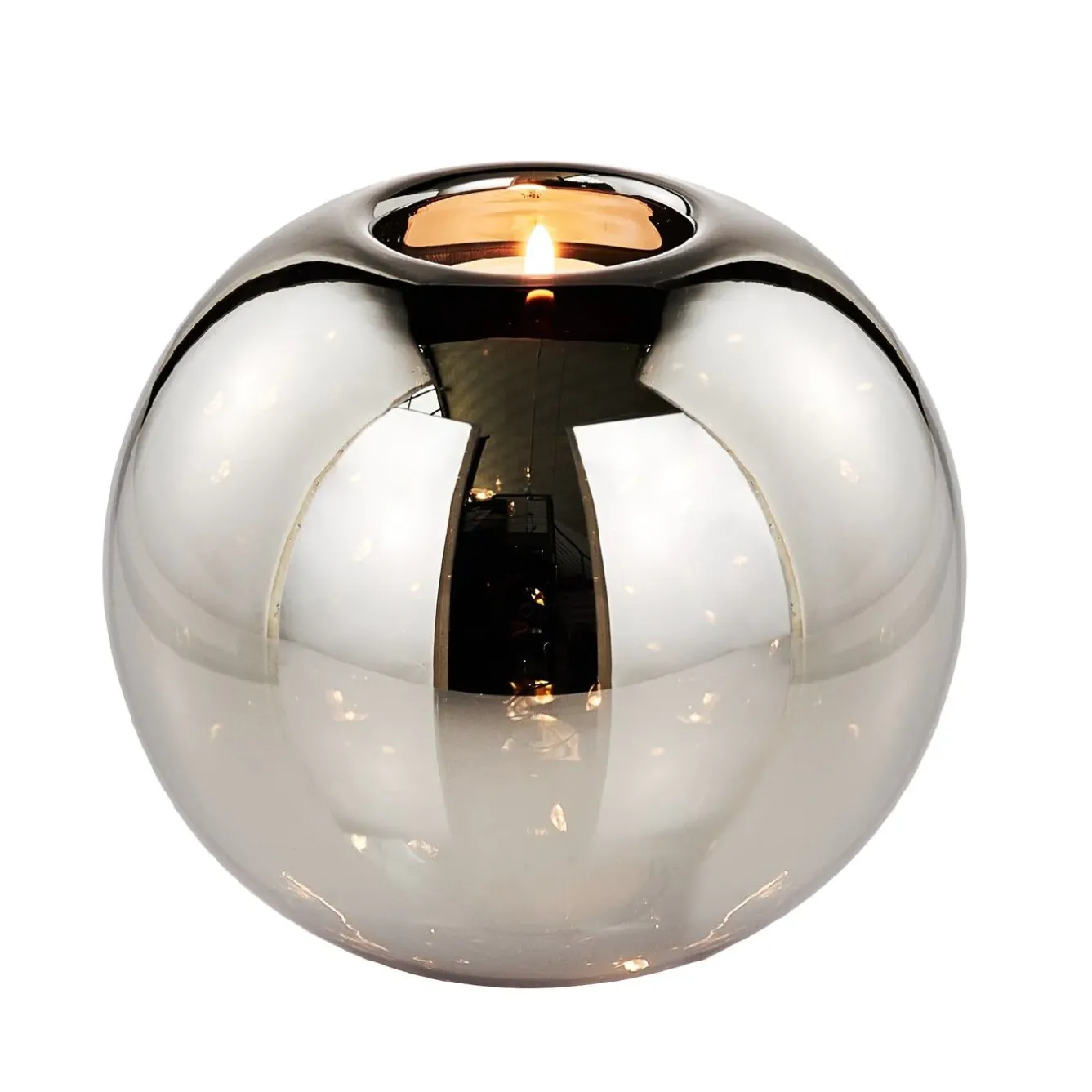 Best LED-Kugel Mit Teelichthalter, 13 Cm Lichterwelt|Weihnachtsbeleuchtung