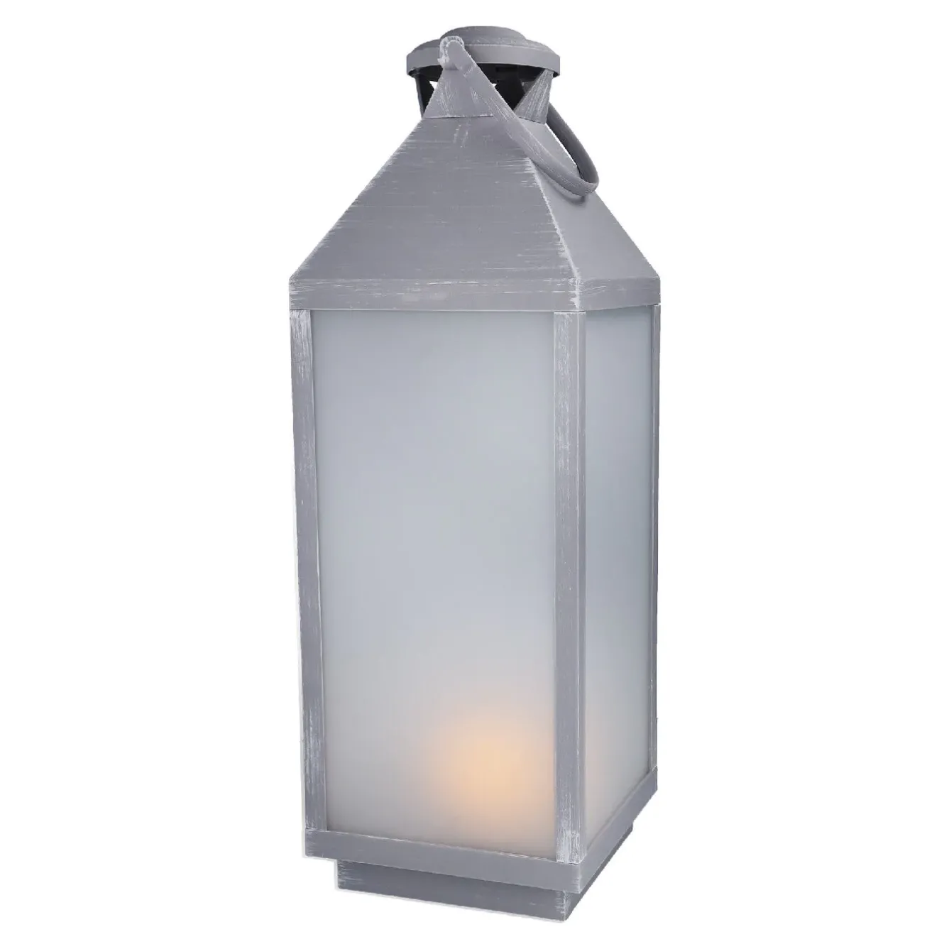 Hot LED-Laterne Outdoor, Grau-gewischt, 60 Cm Lichterwelt|Windlichter & Laternen
